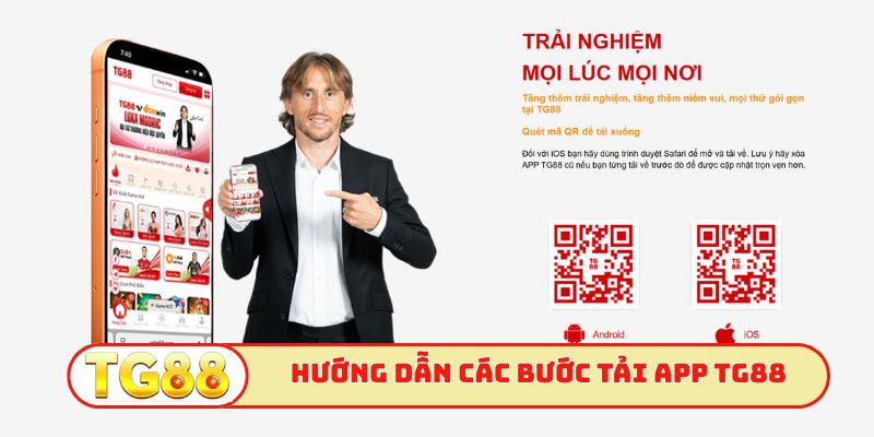 Hướng dẫn các bước tải app TG88